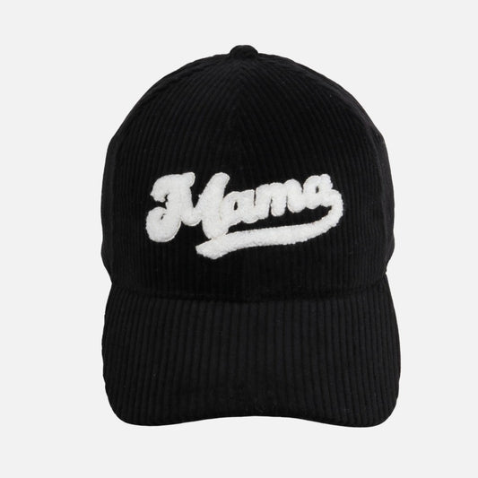 Mama' Chenille Patch Corduroy Embroidered Baseball Cap - The Mustard Seed Collection, The Seed