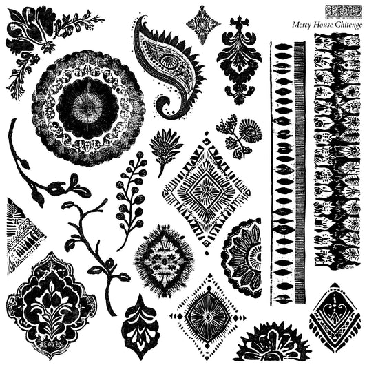 Mercy House Chitenge 12x12 Stamp - The Mustard Seed Collection, The Seed