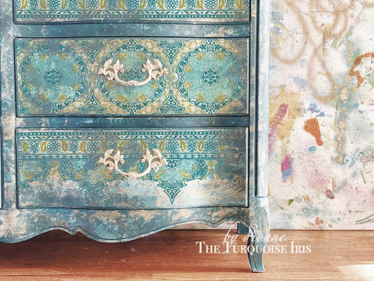 Morocco IOD Paint Inlay 12x16 Pad - The Mustard Seed Collection, The Seed