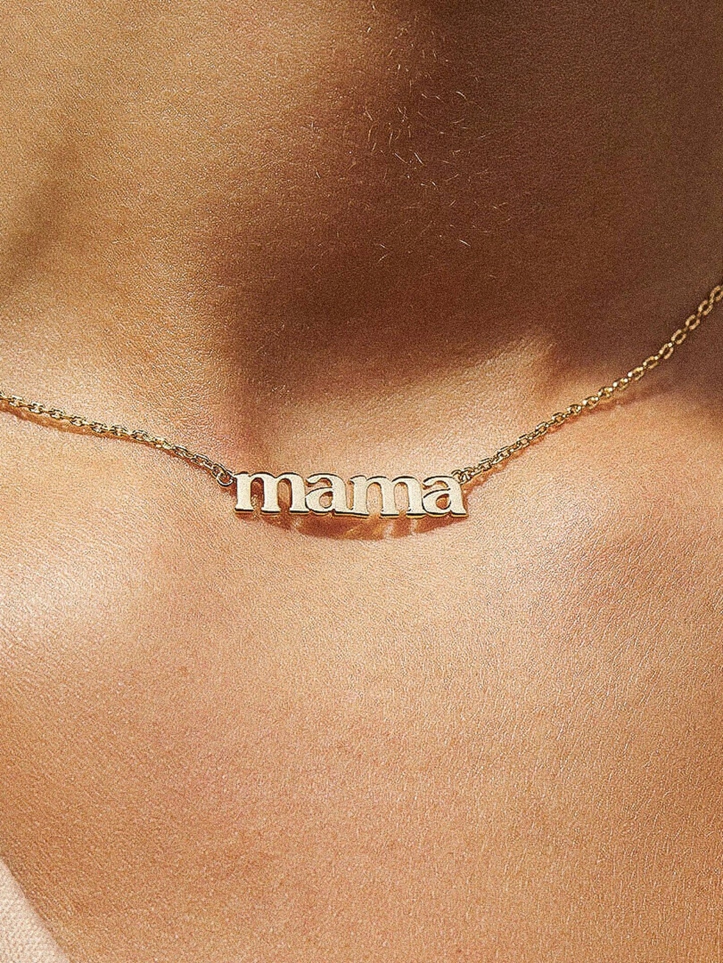 Mother's Day 18K Gold Non-Tarnish Necklace: Mama-Gold - The Mustard Seed Collection, The Seed