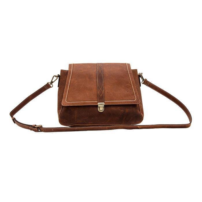 Myra Carol Leather & Hair On Bag - The Mustard Seed Collection, The Seed