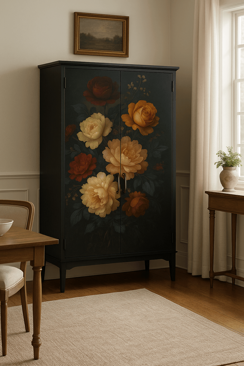 Mystical Flowers - A1 size large Decoupage Paper - The Mustard Seed Collection, The Seed