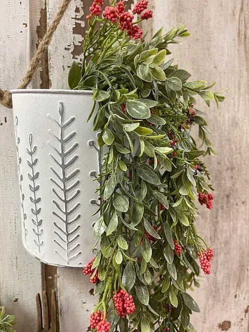 Nottingham Berry Hanging 33" Red - The Mustard Seed Collection, The Seed