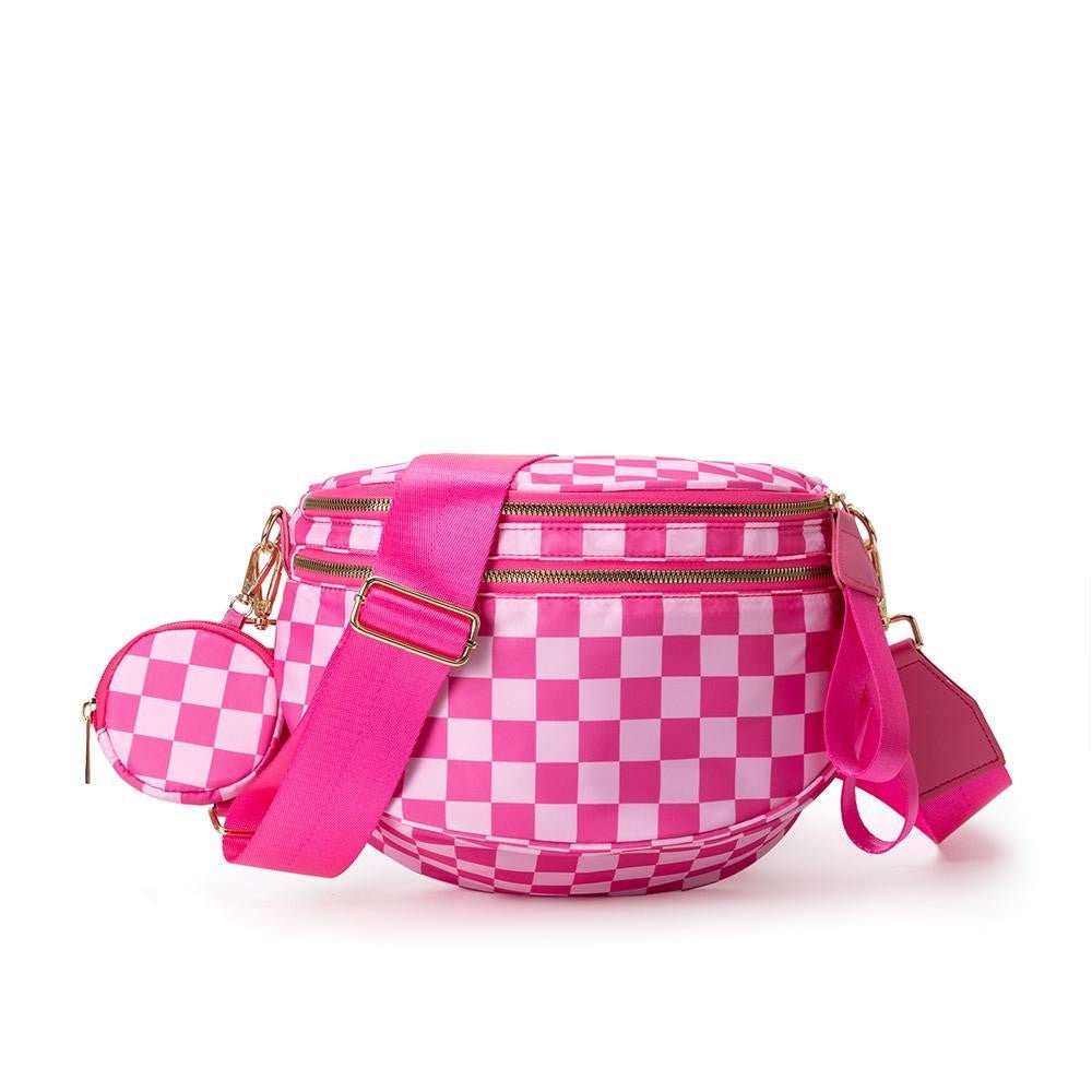 Nylon Cross Body Bag With Canvas Strap - The Mustard Seed Collection, The Seed