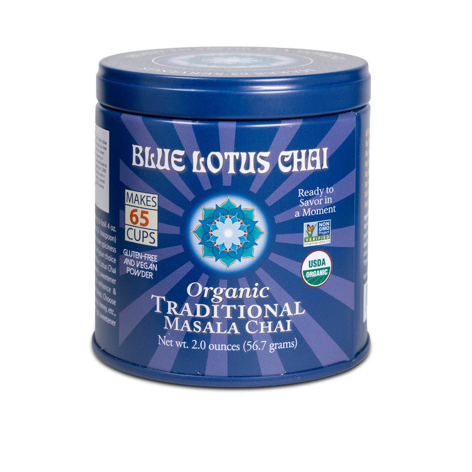 Organic Traditional Masala Chai - 2oz Tin (65 cups) - The Mustard Seed Collection, The Seed