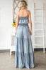 Washed Ruffle Top Tencel Jumpsuit