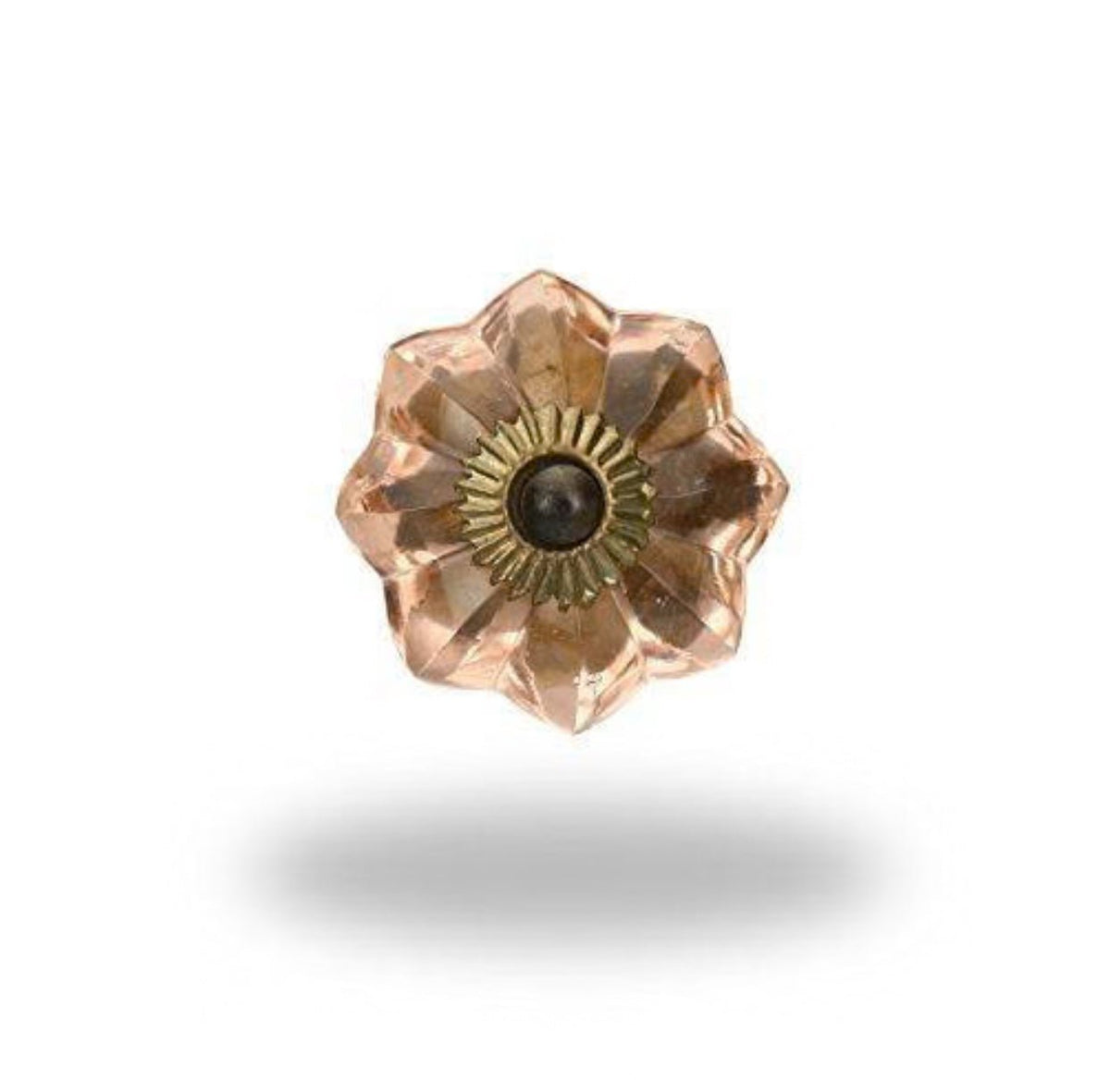 Peach Cut Glass Knob - The Mustard Seed Collection, The Seed