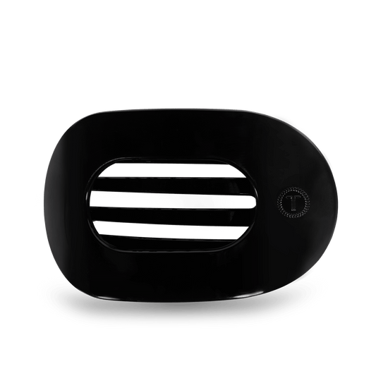 Round Flat Hair Clip | Large | Jet Black
