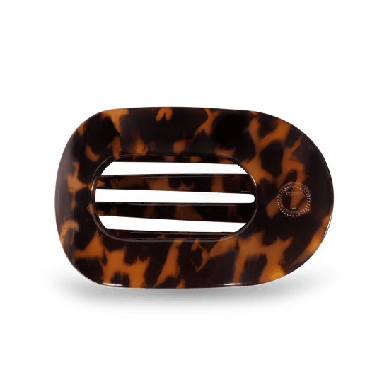 Round Flat Hair Clip | Medium | Tortoise