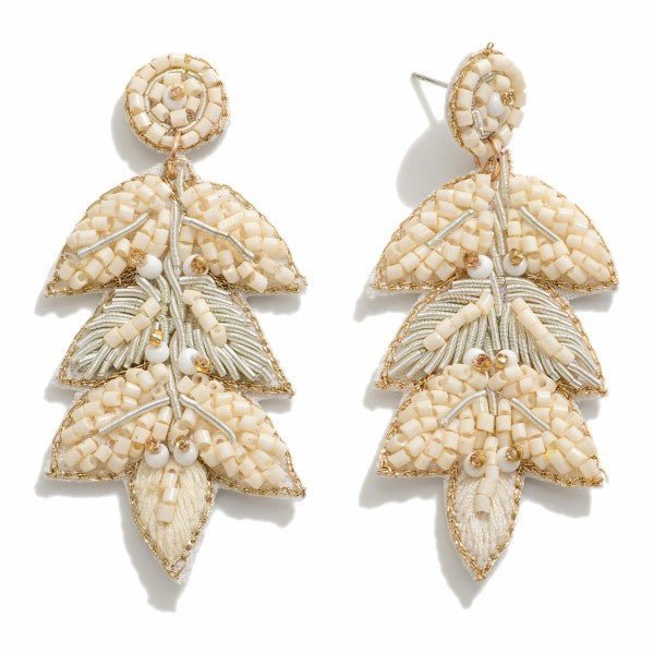 Seed Bead Vine Drop Earrings - The Mustard Seed Collection, The Seed