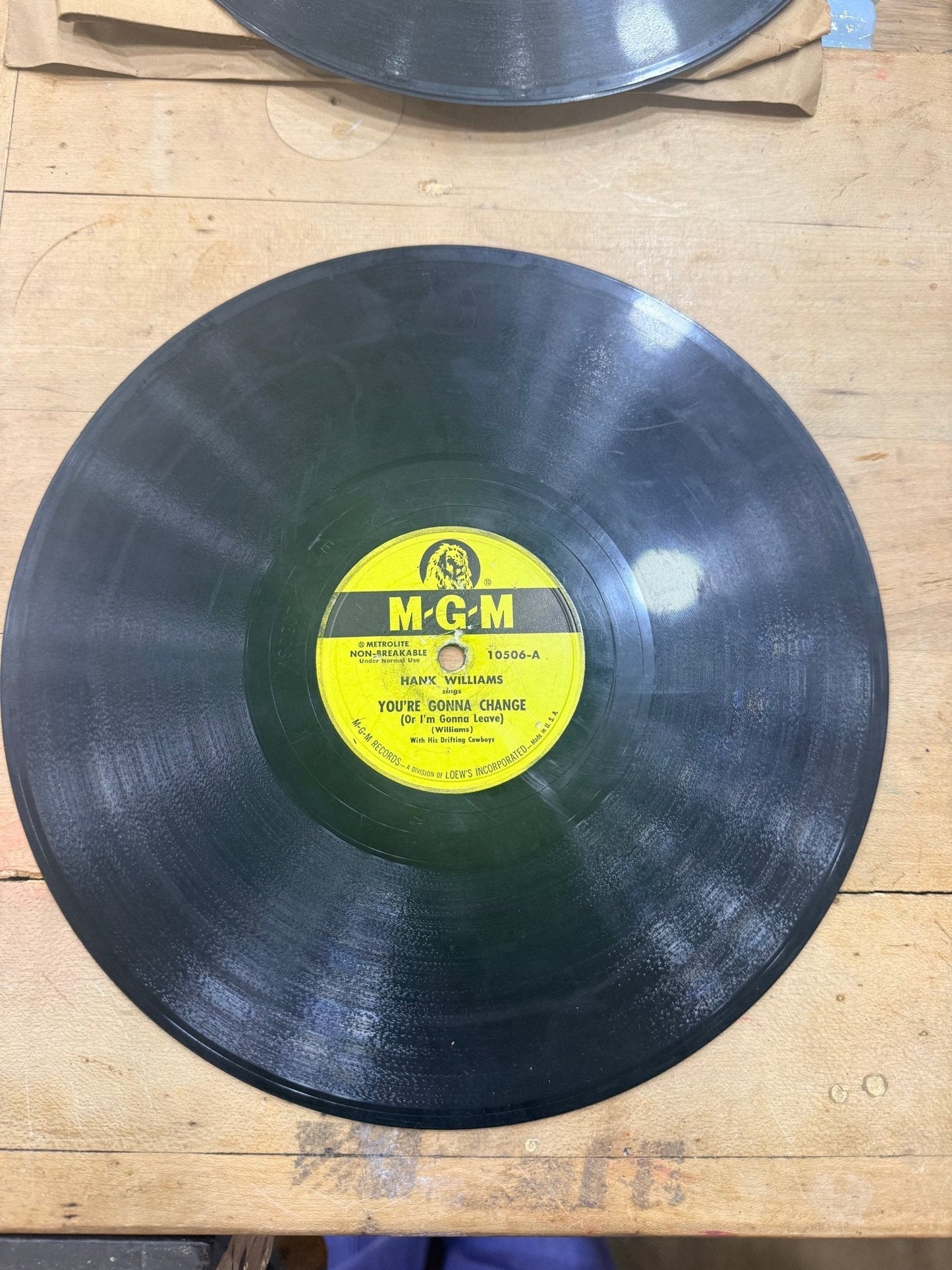 Set of 6 Hank Williams 78 Records