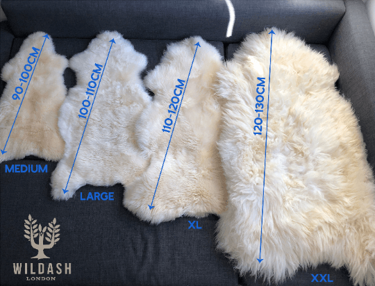 Top Quality British White Sheepskin Rug - Large - The Mustard Seed Collection, The Seed