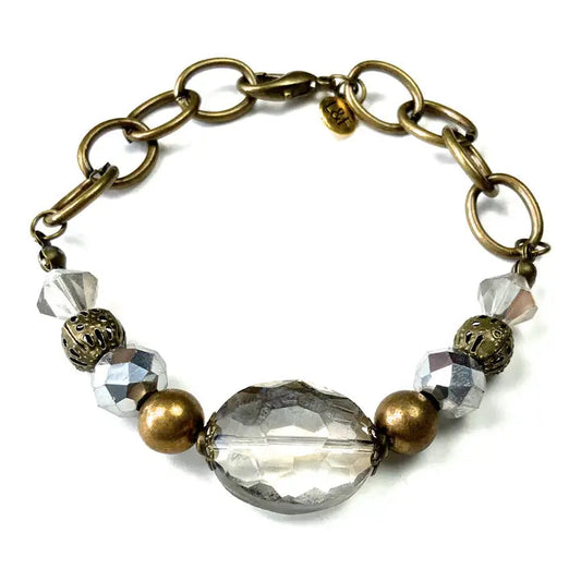 Beaded Bracelet w/Chain & Clasp