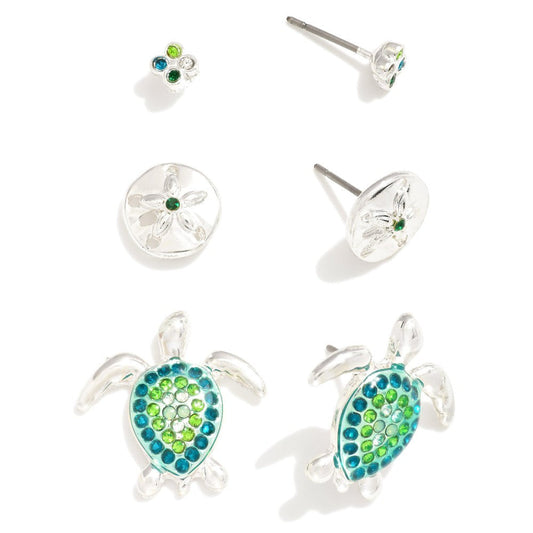 Sea Creature Stud Earrings