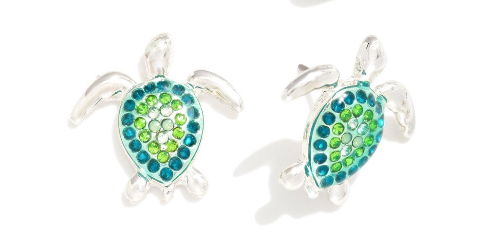 Sea Creature Stud Earrings Turtle