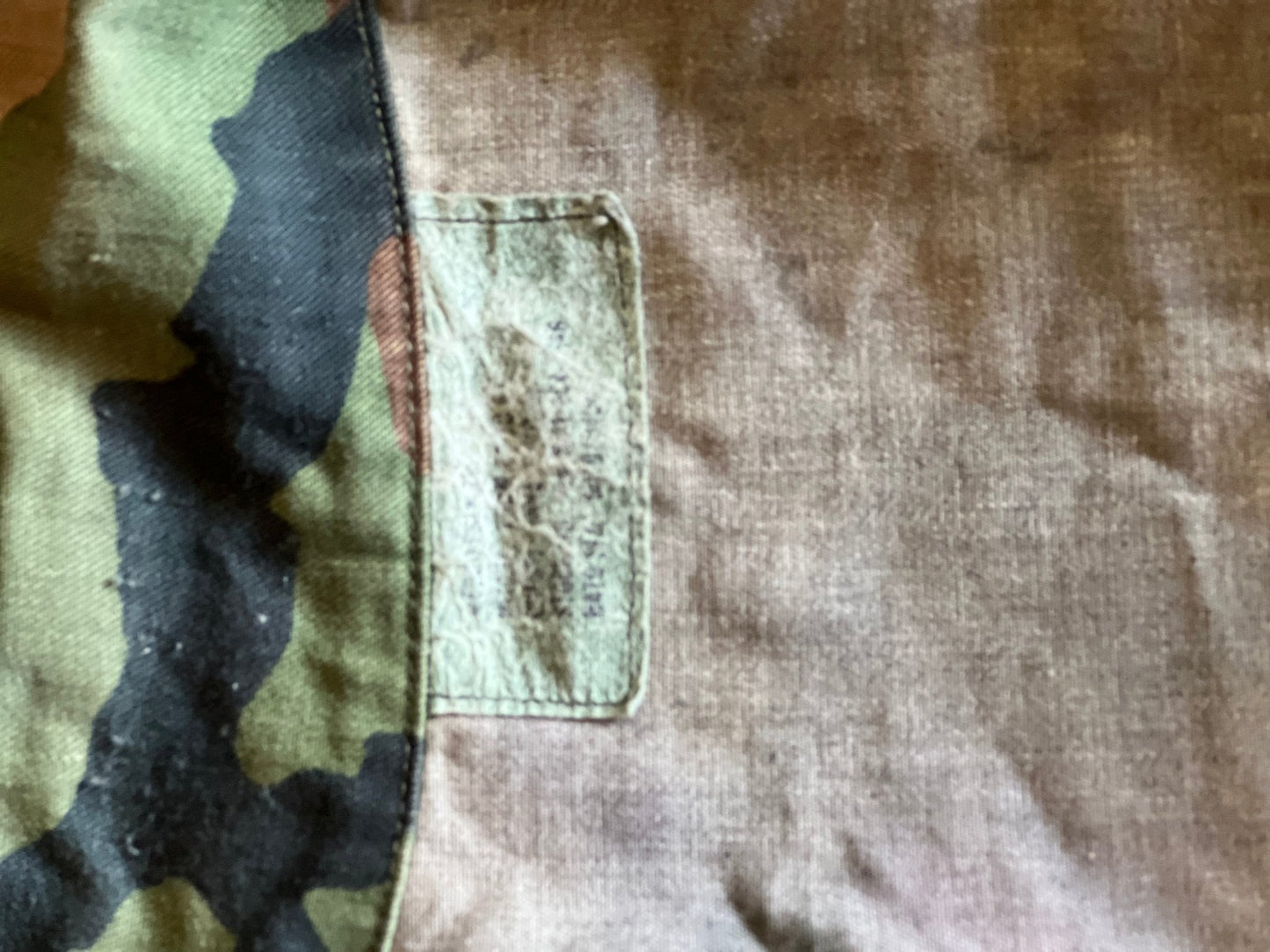 US Army Woodland Camo Jacket: Worn Patches - The Mustard Seed Collection, The Seed