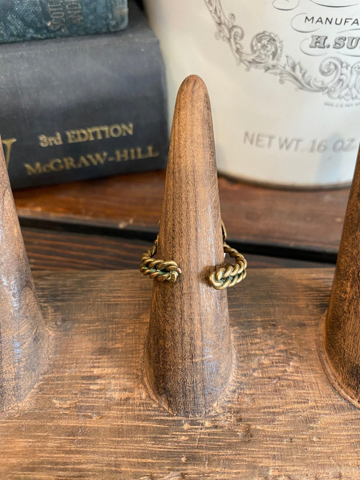 Vintage Black Cameo Ring - The Mustard Seed Collection, The Seed