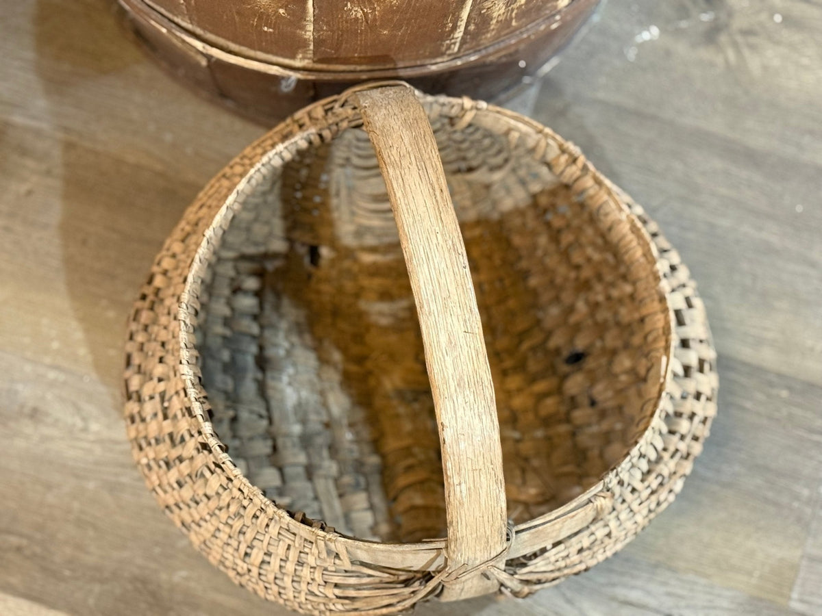Vintage Handmade Basket - The Mustard Seed Collection, The Seed