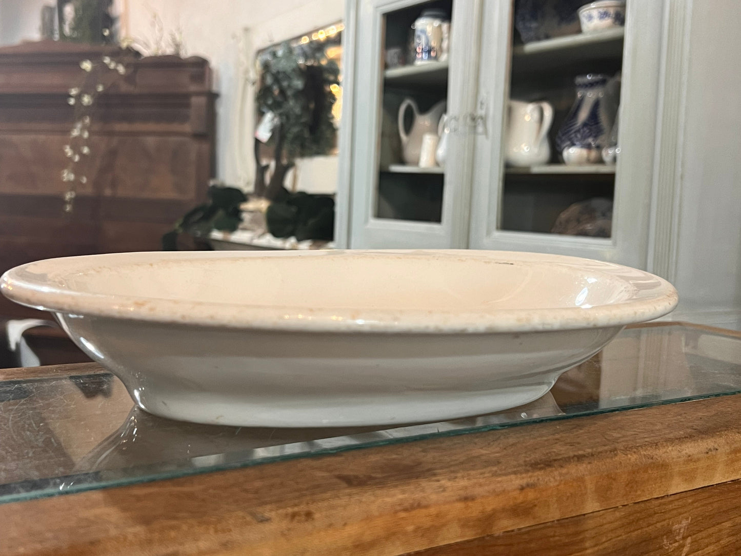 Vintage Ironstone Serving Dish Vegetable Deep Unique Depth Shenango China New Castle PA
