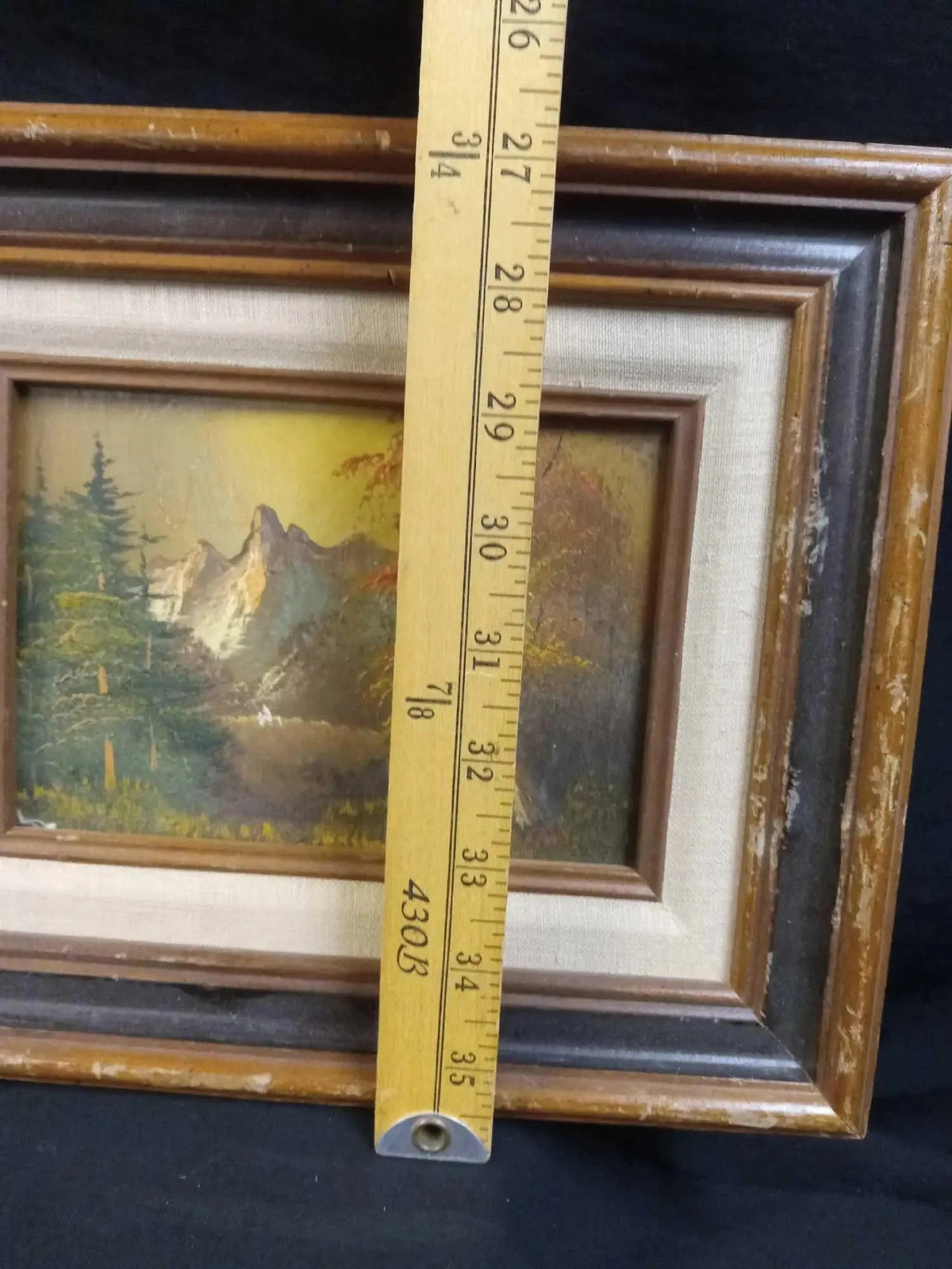 Vintage Original Oil Painting, Framed, Signed - The Mustard Seed Collection, The Seed