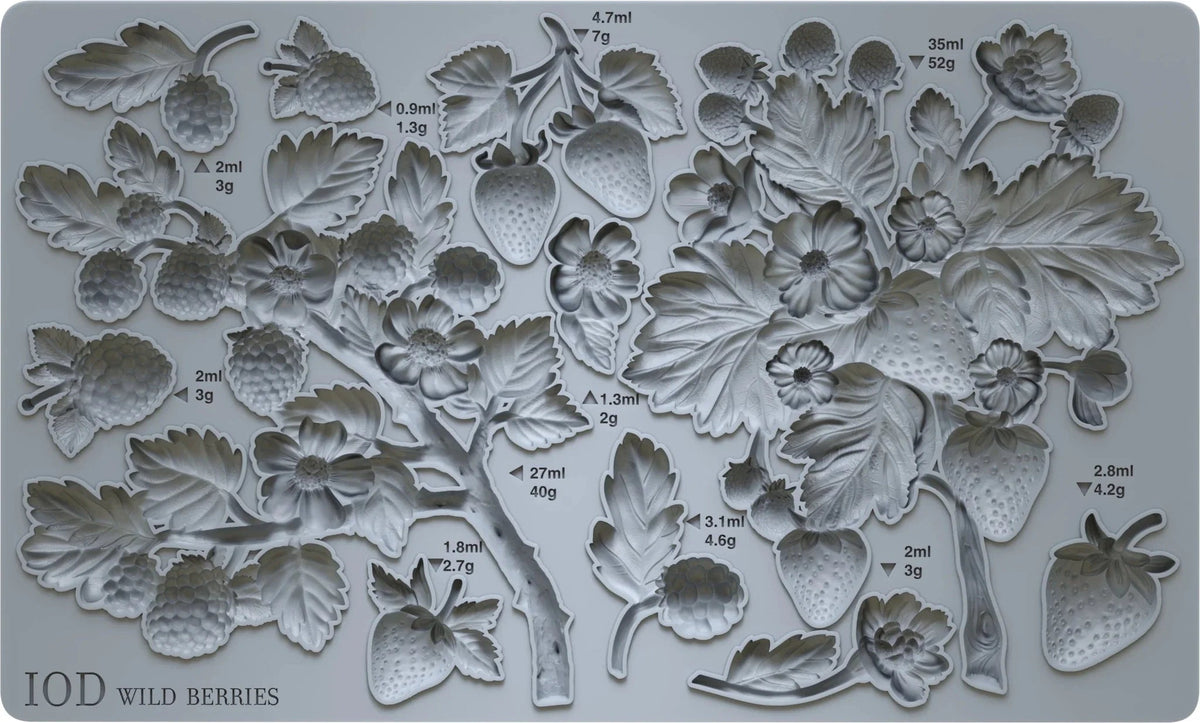 Wild Berries 6x10 IOD Mould™ - The Mustard Seed Collection, The Seed