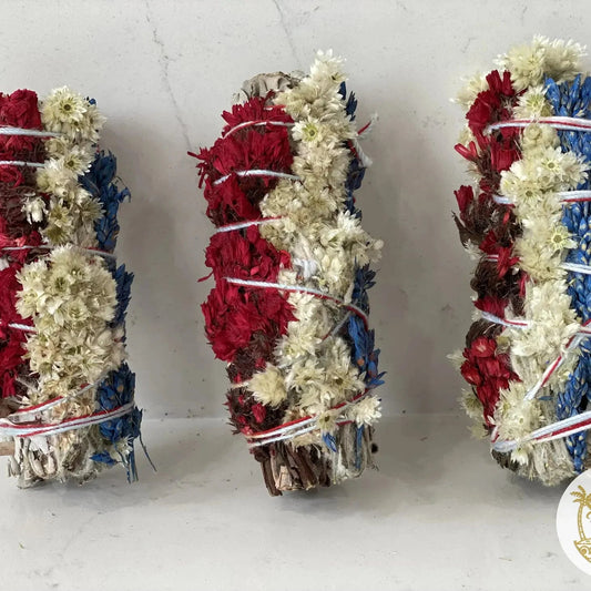 Wild Flower & White Sage Smudge Bundles - The Mustard Seed Collection, The Seed