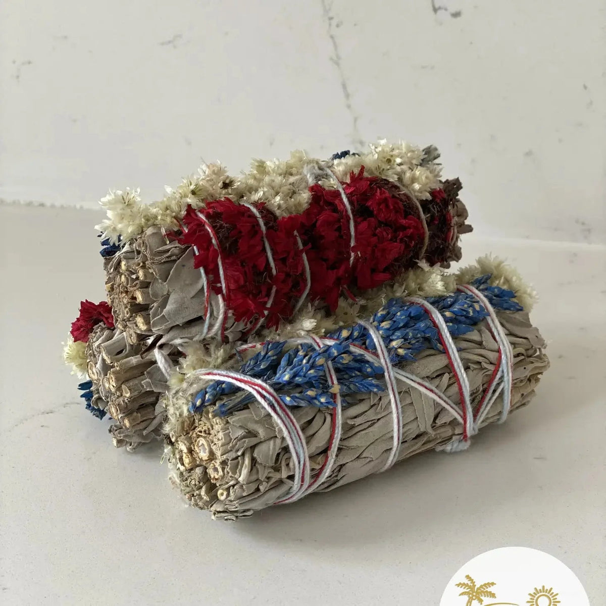 Wild Flower & White Sage Smudge Bundles - The Mustard Seed Collection, The Seed
