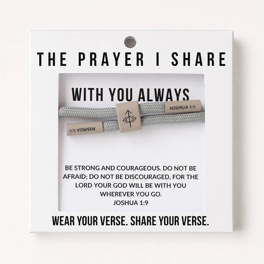 WITH YOU ALWAYS Christian Cord Bracelet, Team Gifts The Prayer I Share