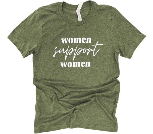 Women Support Women Green Tee