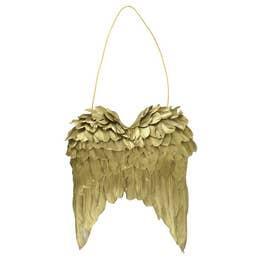 Gold Feathers Wings Wall Decoration