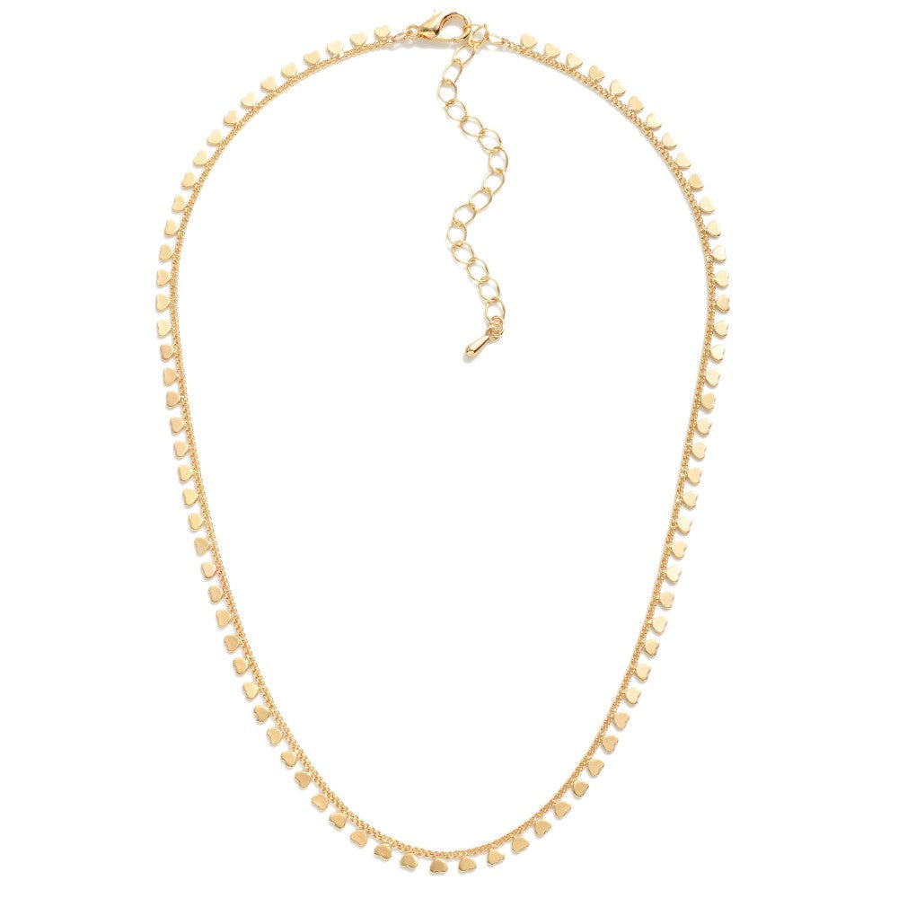 Chain Link Necklace With Heart Detail Judson
