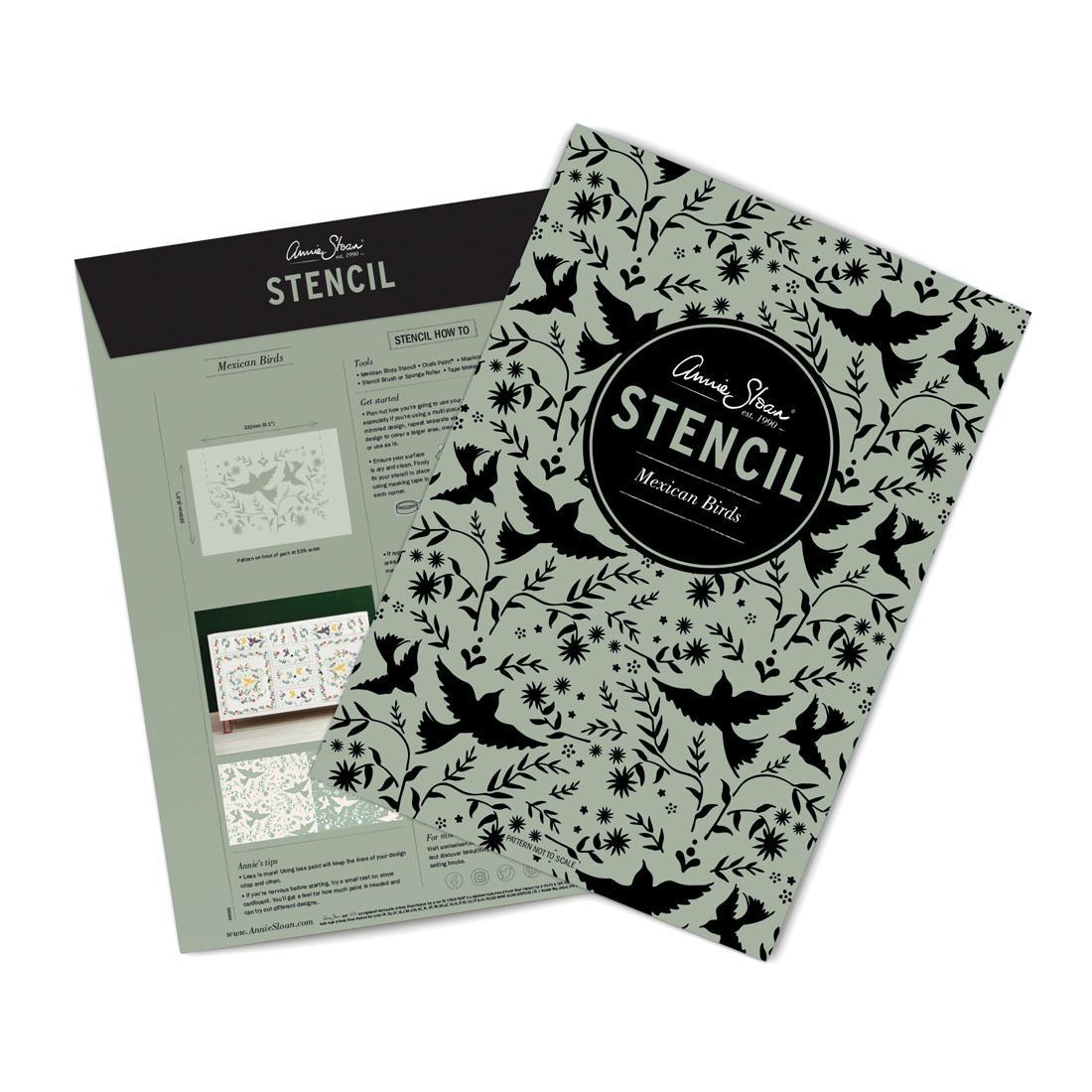 Stencil - Mexican Birds