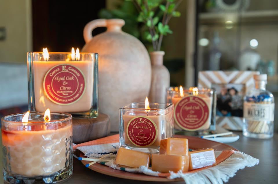 Aged Oak and Citrus Circle E Candle Candle Tarts