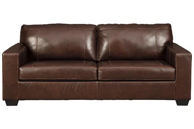 NEW! Leather Chocolate Sofa 