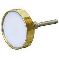 White Swirled Marble Knob