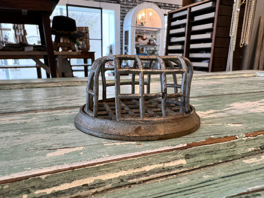 Medium Vintage Metal Flower Frog