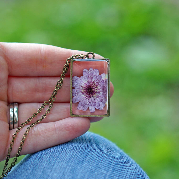 September Birth Flower Necklace - The Mustard Seed Collection, The Seed