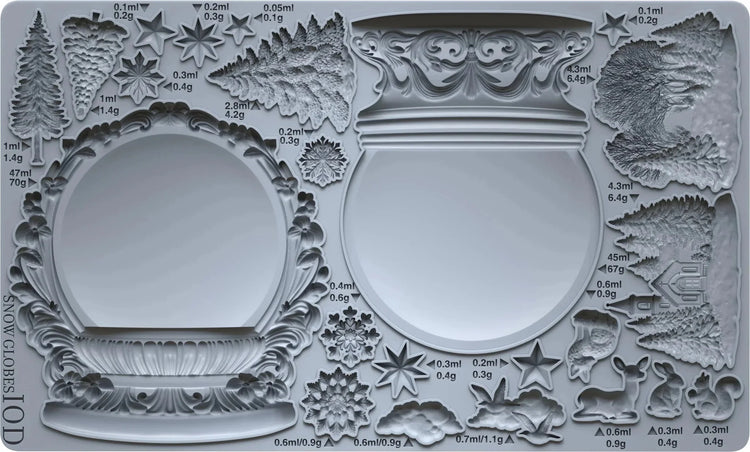 Snow Globes 6X10 IOD Mould - The Mustard Seed Collection, The Seed