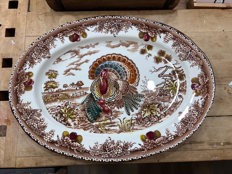 Turkey Transferware Platter 