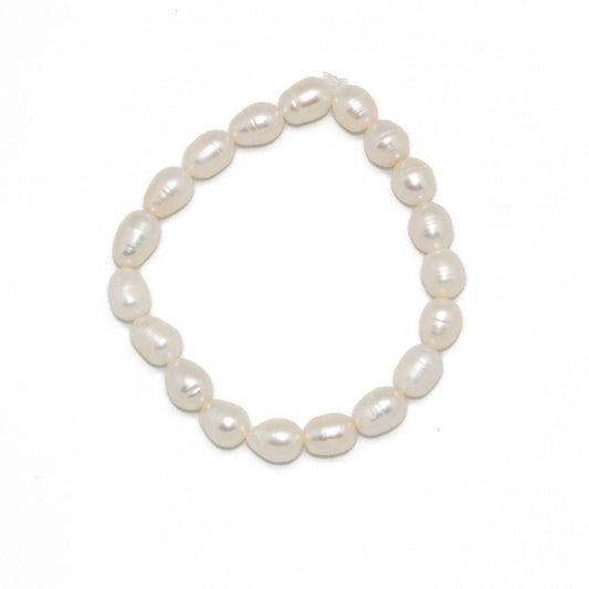 Bracelet Stretch Freshwater Pearl White 8MM 7 “