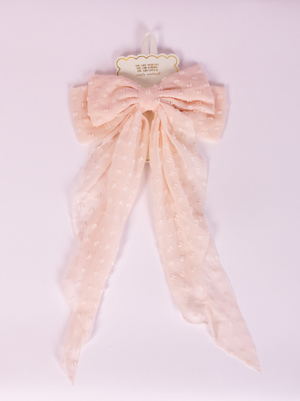 Chiffon Swiss Dot Hair Bow