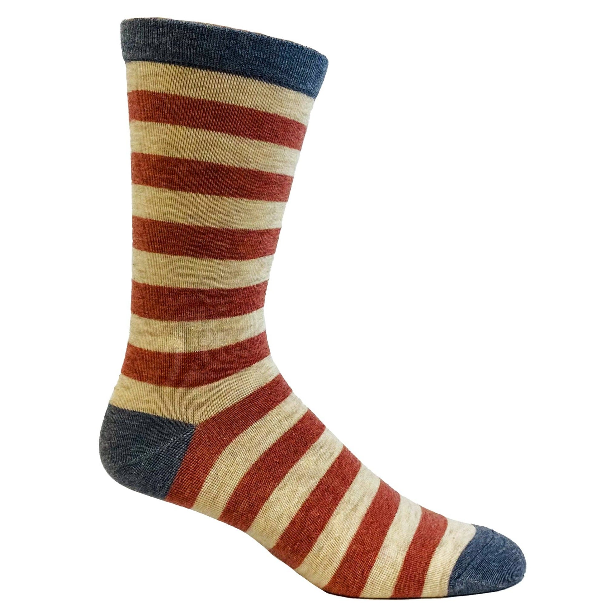Men's Stars And Stripes Socks: Size 9-11