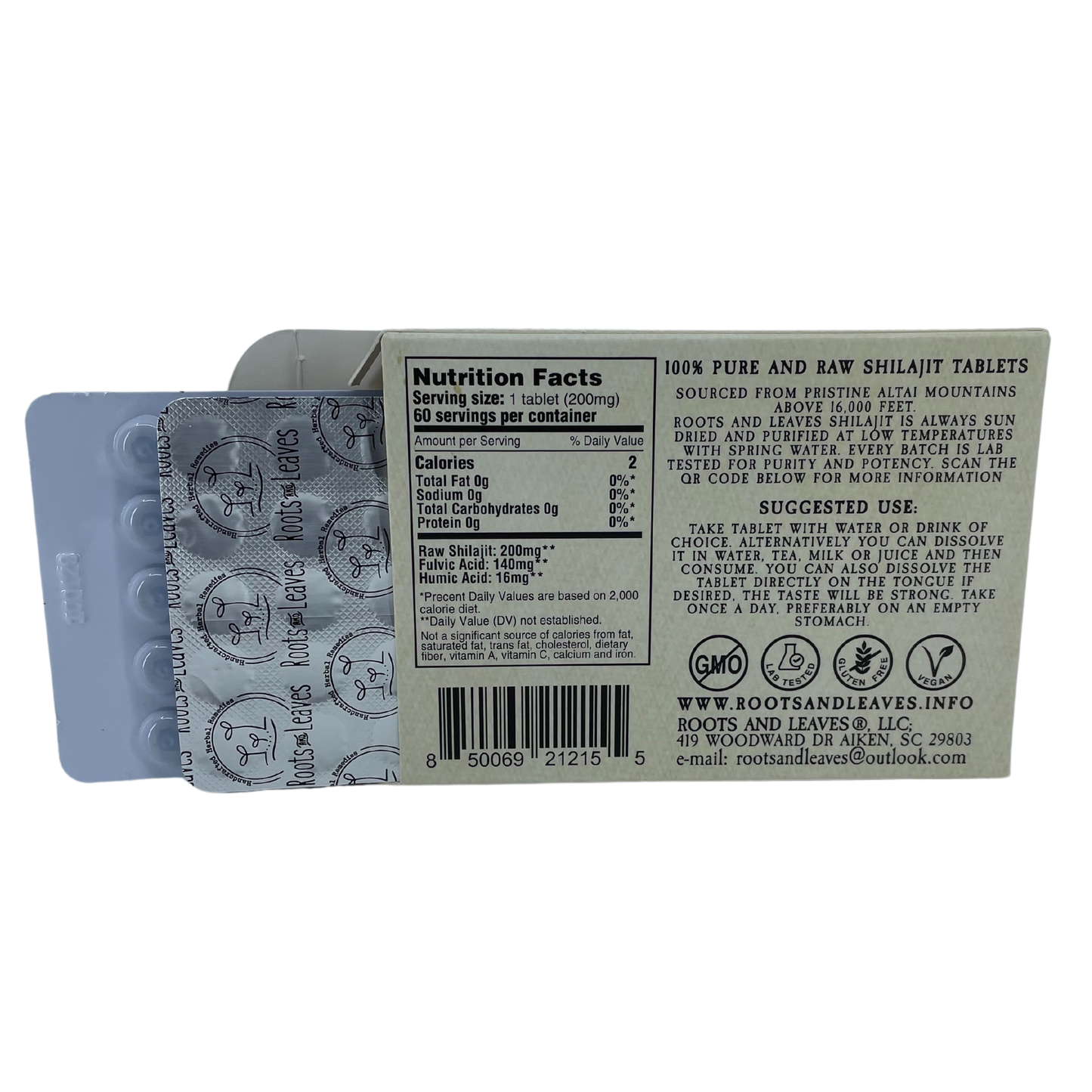 Pure Shilajit Tablets 60ct. - 60 doses