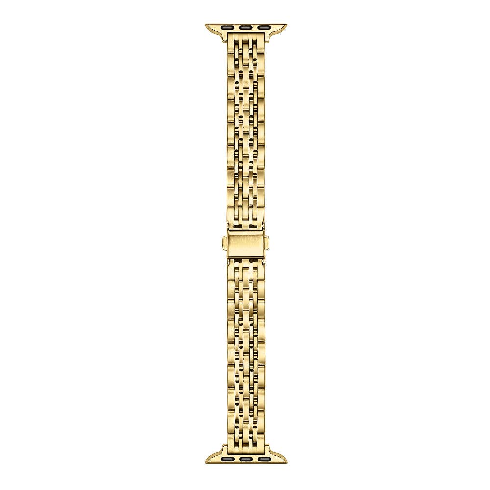 Rainey Skinny Stainless Steel Band for Apple Watch: Silver/Gold / Fits All Models Posh Tech