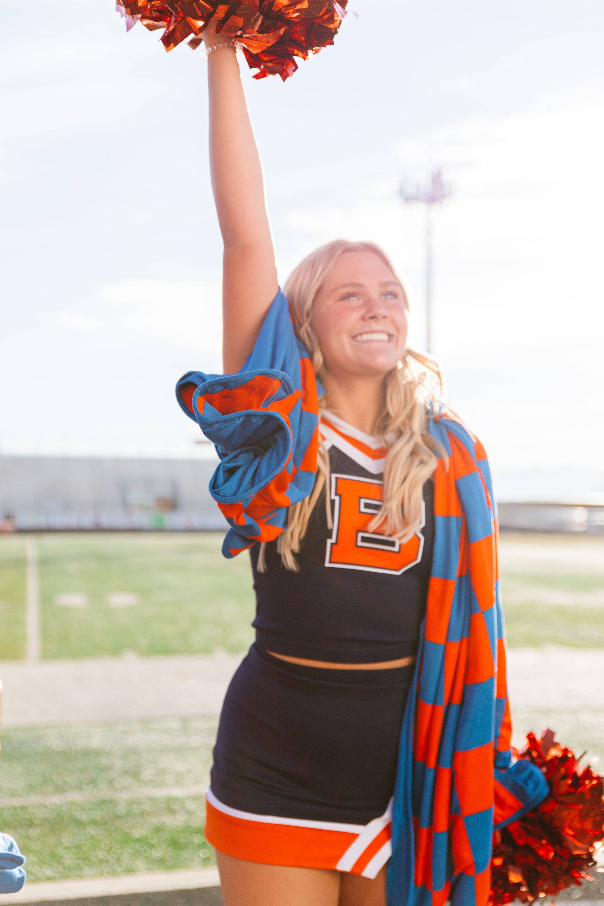 Orange/Blue, Swaddle Blanket, Gameday, Dorm Room: Adult
