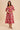 COTTON FLORAL MIDI DRESS: WINTERBERRY / S In Loom
