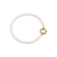 Beaded Pearl Charm Holder Bracelet: Kiska / Gold WJW