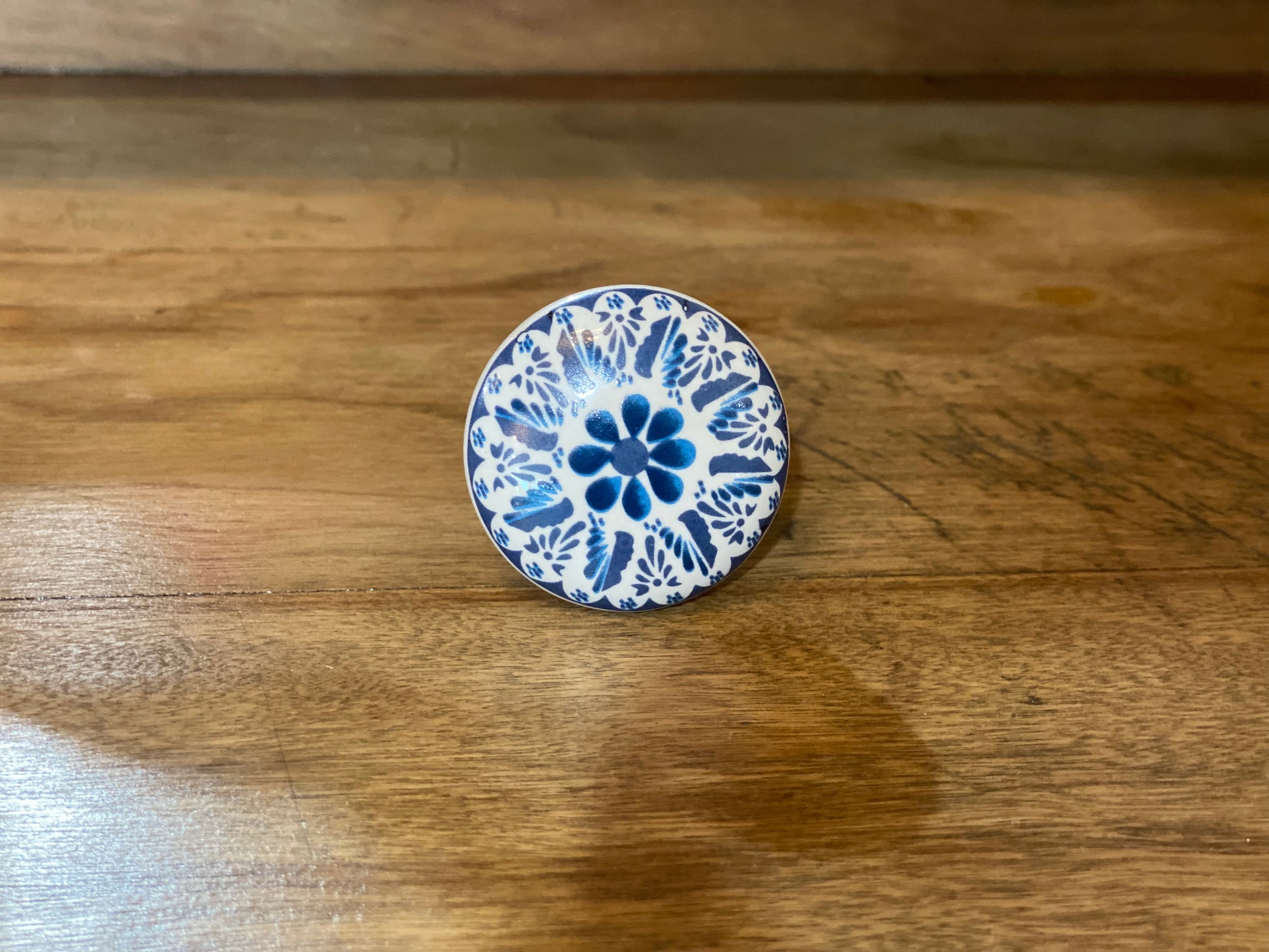 Blue & White Ceramic Knob Design 3