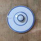 Vintage Blue Banded Ceramic Crock Lid Orlando Estate Auction