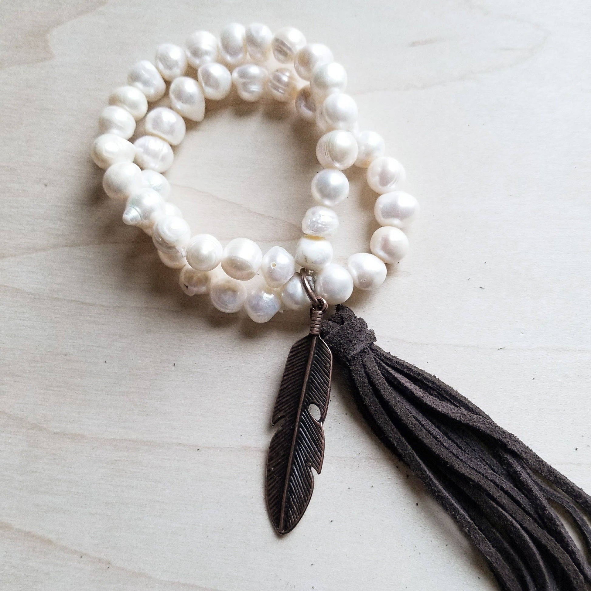 Double Strand Genuine Pearl Bracelet